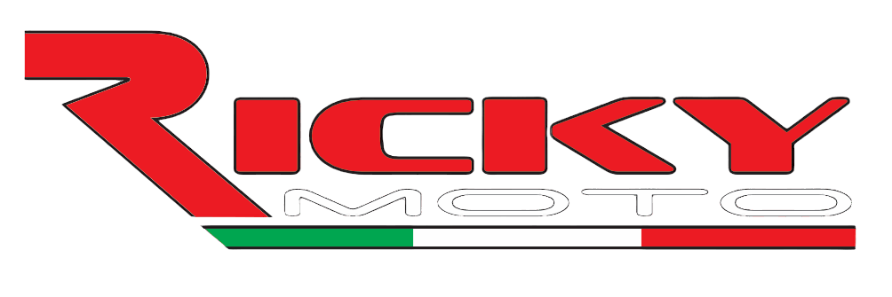 ricky moto logo vettoriale bianco